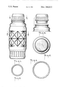 Anchor Hocking Apothecary Jar Design Patent D264813-2