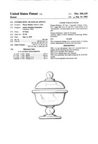 Anchor Hocking Husted Covered Compote Design Patent D266135-1