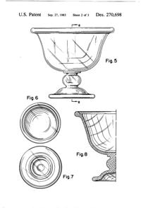 Anchor Hocking Husted Compote Design Patent D270698-3