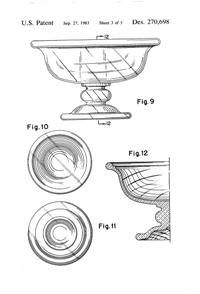 Anchor Hocking Husted Compote Design Patent D270698-4