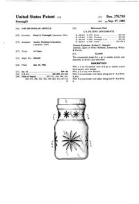 Anchor Hocking Apothecary Jar Design Patent D270710-1