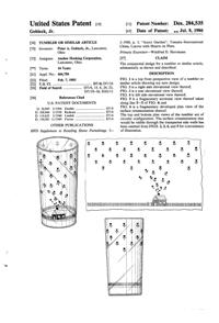 Anchor Hocking Tumbler, House Design Patent D284535-1
