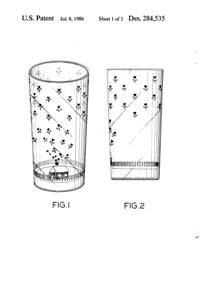 Anchor Hocking Tumbler, House Design Patent D284535-2