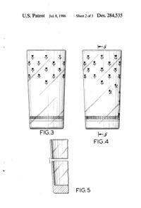 Anchor Hocking Tumbler, House Design Patent D284535-3