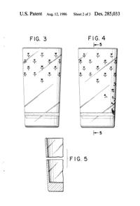 Anchor Hocking Tumbler, Boat Design Patent D285033-3