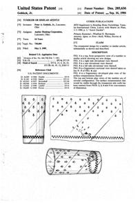 Anchor Hocking Tumbler, Teapot Design Patent D285636-1