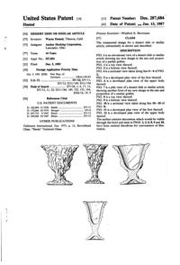 Anchor Hocking Husted Sundae Design Patent D287684-1