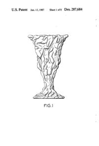 Anchor Hocking Husted Sundae Design Patent D287684-2
