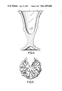 Anchor Hocking Husted Sundae Design Patent D287684-4