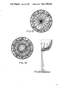 Anchor Hocking Canfield Goblet Design Patent D290436-5