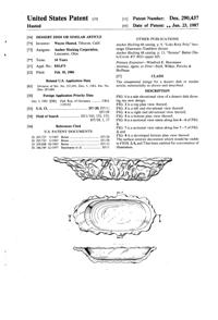 Anchor Hocking Husted Bowl Design Patent D290437-1