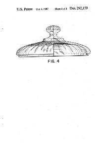 Anchor Hocking Canfield Bowl Cover Design Patent D292159-5