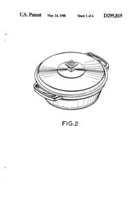 Anchor Hocking Fire-King Casserole Design Patent D295819-3