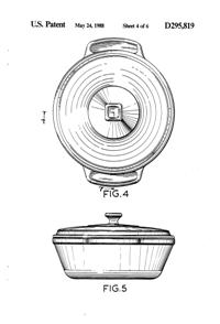 Anchor Hocking Fire-King Casserole Design Patent D295819-5
