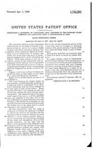 Hocking Dispensing Jar Patent 1752291-2