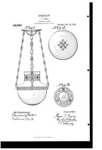 Hocking Light Fixture Design Patent D 48589-1