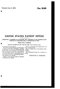 Hocking Colonial Tumbler Design Patent D 90060-2
