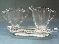 Viking #5248  Princess Three-Piece Creamer & Sugar w/ Tray