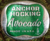 Anchor Hocking Avocado Label
