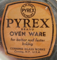 Corning Pyrex Label