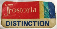 Fostoria Distinction Label