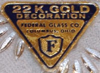 Federal 22 K. Gold Decoration Label