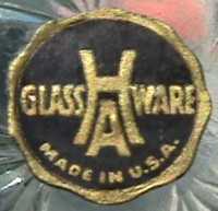 Hazel-Atlas Glassware Label