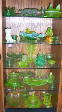 Green Glass Display