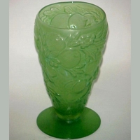 Consolidated # 508 Martele Five Fruits Footed Tumbler