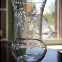 Federal Vase w/ Cornflower Cutting