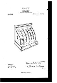 Diamond Cash Register Candy Container Design Patent D 45094-1
