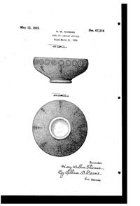 Diamond Bowl Design Patent D 67319-1