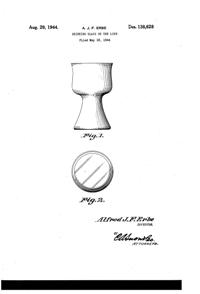 West Virginia Glass Specialty Tumbler Design Patent D138628-1
