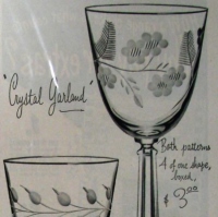 Libbey Crystal Garland & Laurel Classic Advertisement