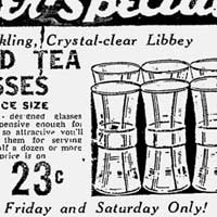 Libbey Iced Tea Glasses Advertisement