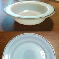 Hazel-Atlas Ovide Platonite Bowl & Plate