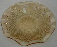 Jeannette Light Marigold Glass Bowl
