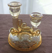 Jeannette Floragold Duo Candleholder