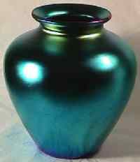 Steuben #2683 Blue Aurene Vase