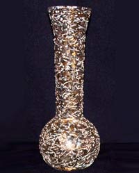 West Virginia Specialty Vase with Splattered Decoration