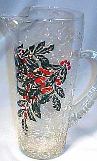 West Virginia Glass Specialty Snowy Holly