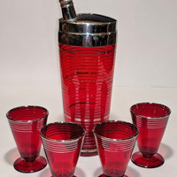 West Virginia Glass Specialty Cocktail Set