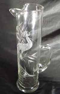 West Virginia Glass Specialty Martini Pitcher