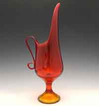 L. E. Smith # 1902 Simplicity Handled Pitcher Vase/Candleholder