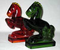 L. E. Smith #6200 Rearing Horses Bookends