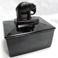 L. E. Smith Elephant Cigarette Box