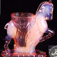 L. E. Smith #  20-R Horse Vase