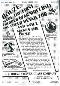 Houze Ad in June, 1928 Chain Store Age