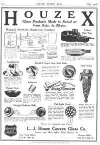 Houze Ad in May, 1928 Chain Store Age