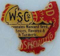Westmoreland Specialty Mustard Label